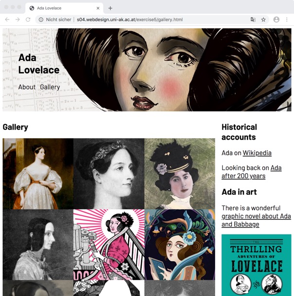 screenshot fifth exercise
